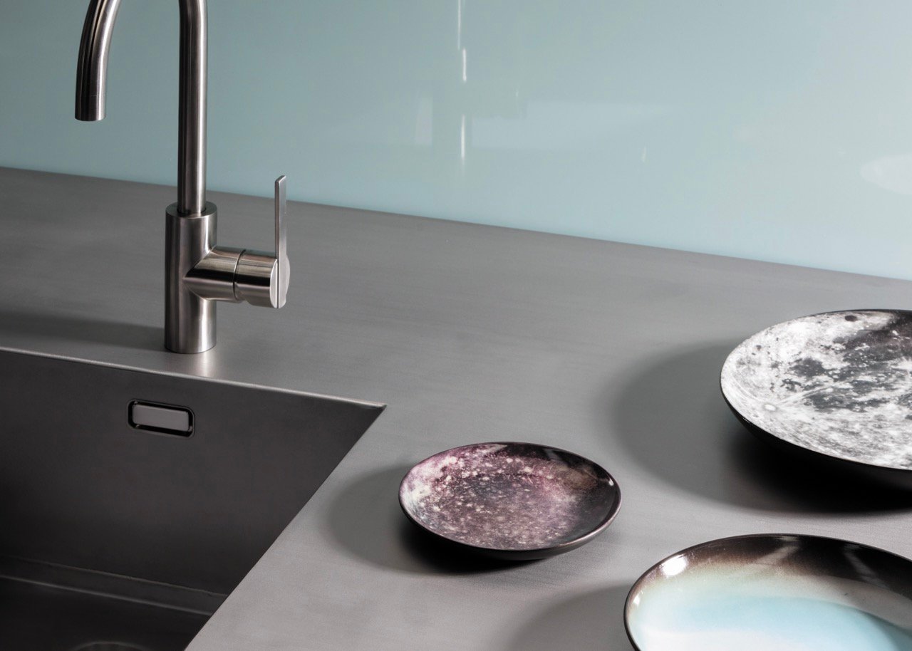 Inox keukenblad