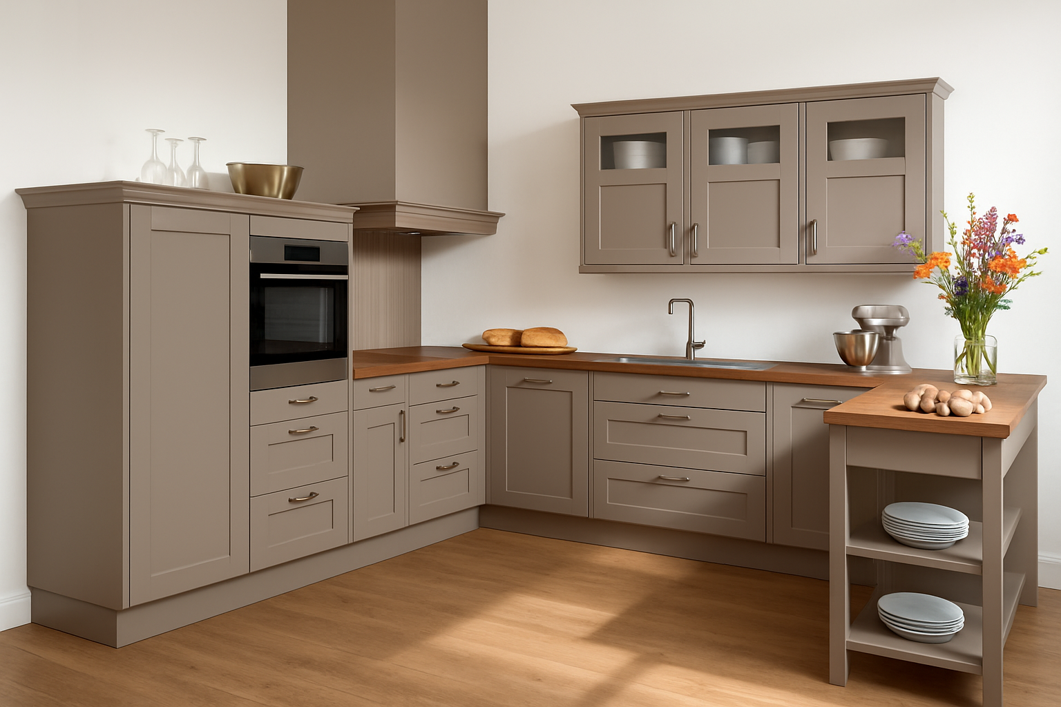 Taupe keuken