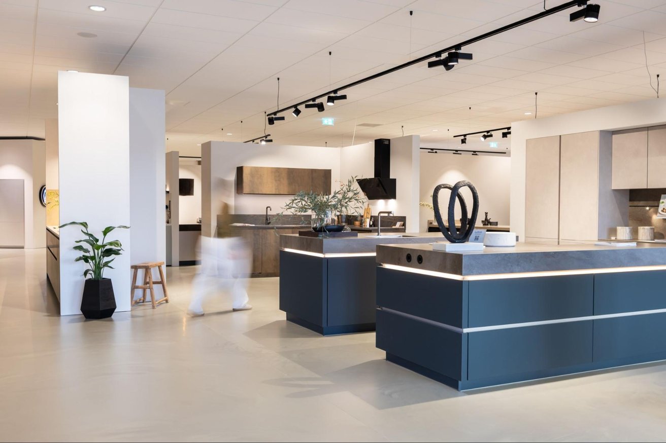 Blauwe keuken