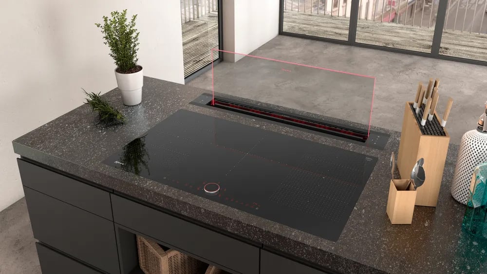 Downdraft-afzuiging